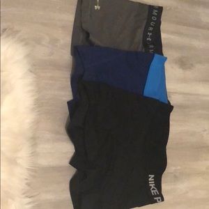 3 pairs of spandex size XS